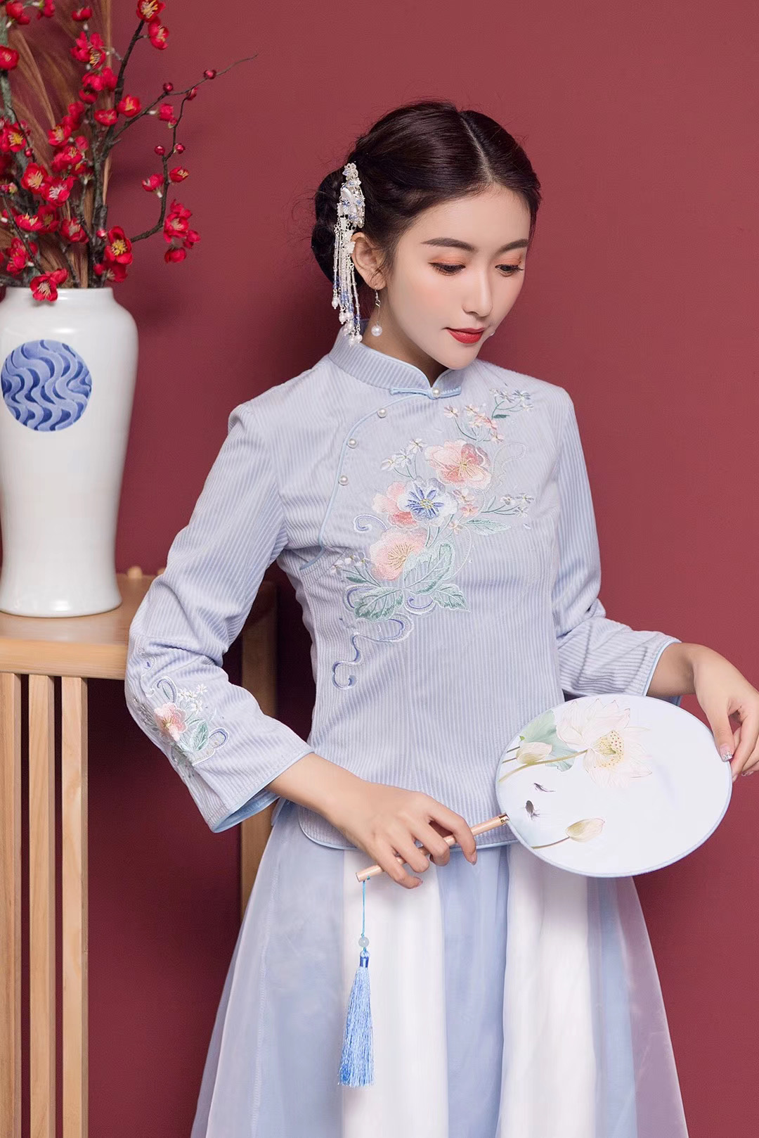女裝中國風模特拍攝